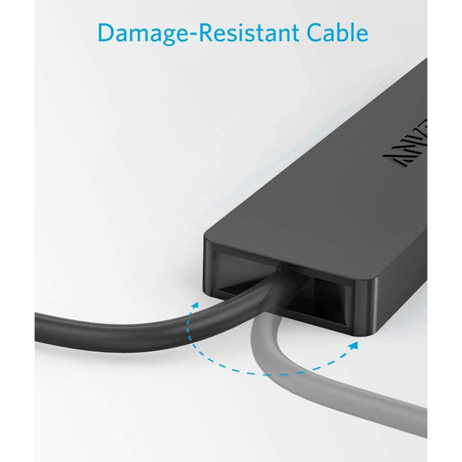 Anker 4-Port USB 3.0 Hub, Ultra-Slim Data USB Hub with 0.6 m Extended Cable Charging Not Supported -Black