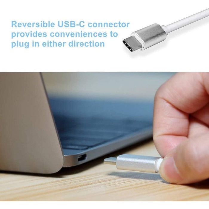 USB-C Thunderbolt 3 to VGA Adapter, Converter Compatible with Pro, New MacBook, MacBook Air 2018, Dell XPS 13-15, Surface Book 2 and More - Silver