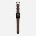 Nomad Traditional Strap for Apple Watch 42-44mm - Rustic Brown Silver Hardware
