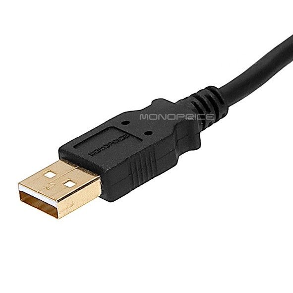 0.9m USB 2.0 Male to A Female Extension 28/24AWG Cable Gold Plated