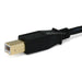 45cm USB 2.0 A to B Male 28/24AWG Cable - Gold Plated