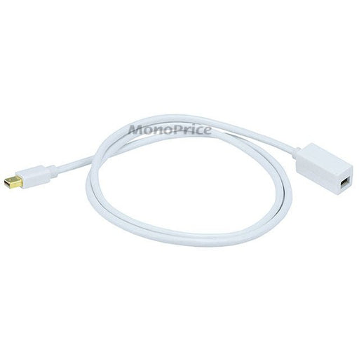 0.9m 32AWG Mini DisplayPort Male to Female Extension Cable - White
