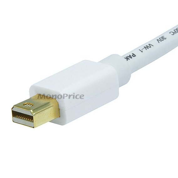 0.9m 32AWG Mini DisplayPort Male to Female Extension Cable - White