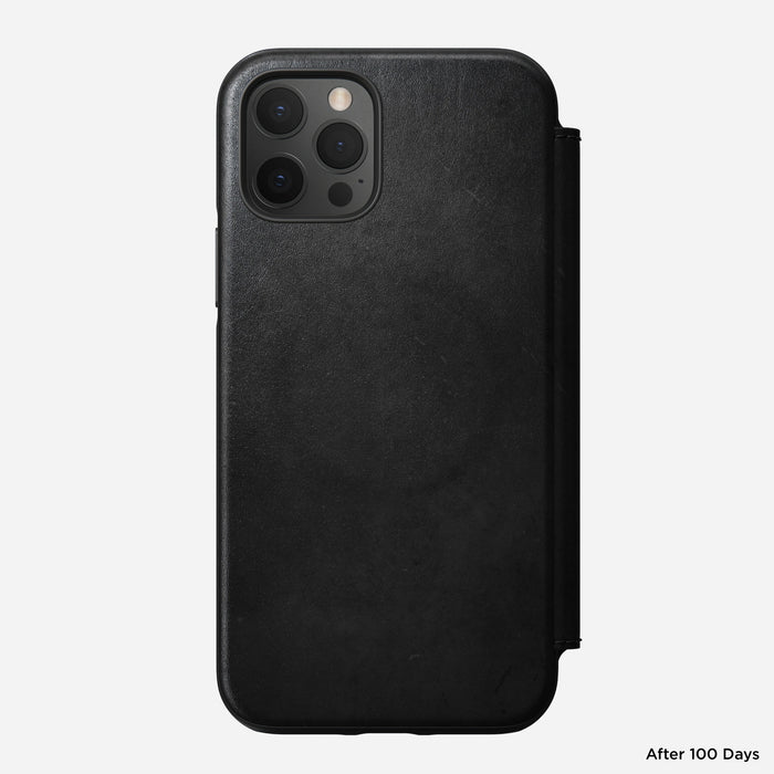 Nomad MagSafe Leather Folio iPhone 12-12 Pro - Black