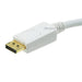 3m 28AWG DisplayPort to DVI Cable - White