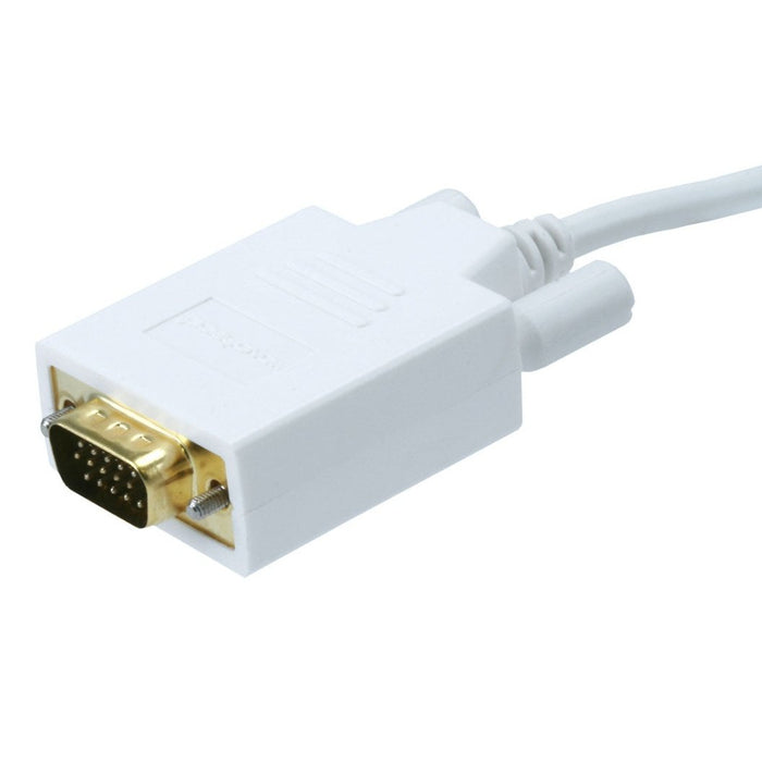 DisplayPort to VGA Male 28AWG Cable Gold Plated Connectors - 0.9m