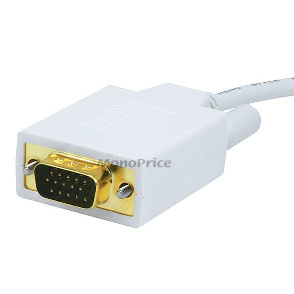 3m 28AWG DisplayPort to VGA Cable - White