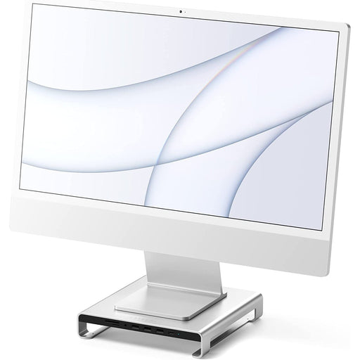 Satechi Aluminium Monitor iMac Stand and Hub for iMac - Silver