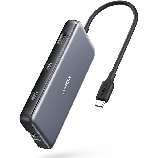 Anker PowerExpand 8-in-1 Adapter, with 100W Power Delivery, 4K 60Hz HDMI 10Gbps C 2 USB A Data Ports, Ethernet Port, microSD and SD Card Reader