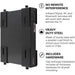 HumanCentric Adjustable Device Wall Mount | DVD Players, Cable Boxes, Receivers, Set Top Box and Other A-V Equipment - Black