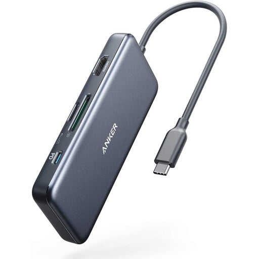 Anker PowerExpand+ 7-in-1 USB C Hub Adapter, with 4K HDMI, 100W Power Delivery, USB-C 2 USB-A 5Gbps Data Ports, microSD and SD Card Reader