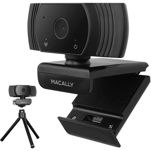 Macally High Definition 1080P Video Webcam for Home, School, and Business MZOOMCAM - Black