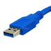 0.9m USB 3.0 A to B Male 28-24AWG Cable Gold Plated