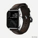 Nomad Traditional Strap for Apple Watch 42-44mm - Rustic Brown Silver Hardware