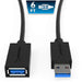 Sabrent 22AWG USB 3.0 Extension Cable A-Male to A-Female, 1.8M - Black