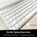 Macally Compact Brushed Metal USB Wired Keyboard for Mac and PC