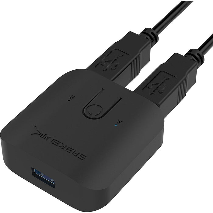 Sabrent USB 3.0 Sharing Switch for Multiple Computers and Peripherals LED Device Indicators