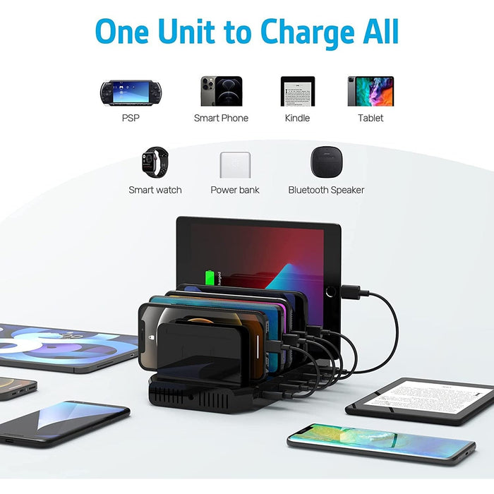 Unitek 120W 10-Port Type-C PD Charging Station with 2 Power Delivery for Multiple Devices