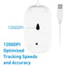 Macally USB Wired Computer Mouse 3 Button, Scroll Wheel, 5 Foot Long Corded, Compatible with Windows PC, Apple Macbook Pro-Air, iMac, Mac Mini, Laptops - White