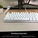 Macally Full Size, Backlit Mac Mechanical with Brown Switches - Compatible Apple Keyboard Wired USB