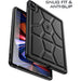 Poetic TurtleSkin Heavy Duty Designed for iPad Pro 12.9 4th-3rd Generation, Rugged Shockproof Drop Protection Kids Friendly Silicone Cover Case - Black