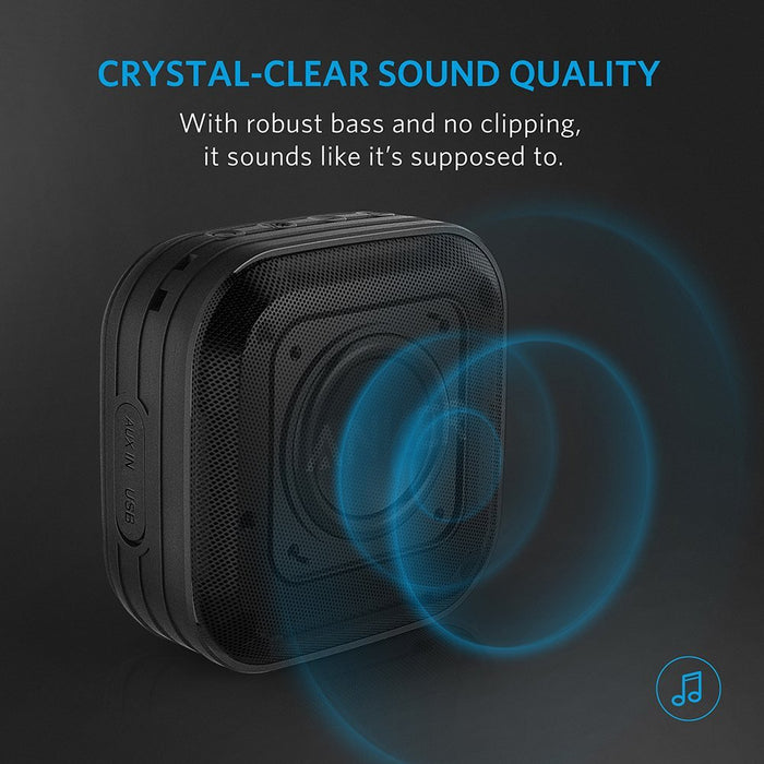 Anker SoundCore Sport IPX7 Waterproof-Dustproof Rating, 10-Hour Playtime Outdoor Portable Bluetooth Speaker with Enhanced Bass and Built-In Microphone
