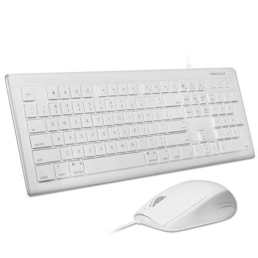 Macally 104 key full-size USB Wired Keyboard and Mouse Combo