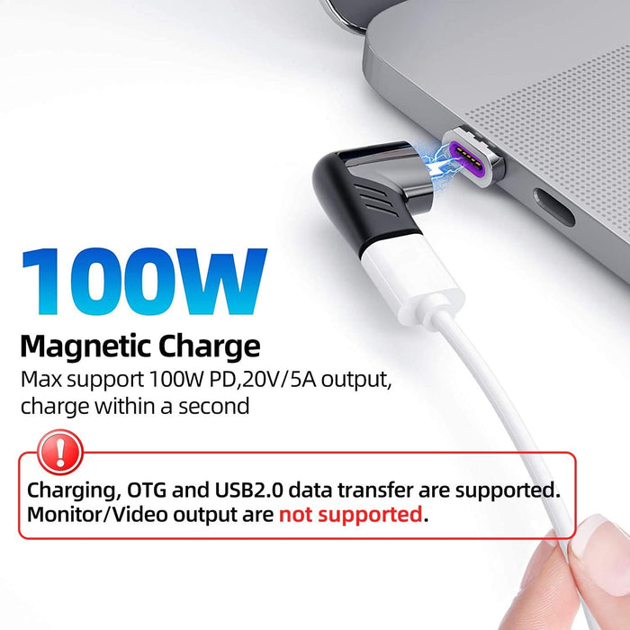 100W Sync & Charge Magnetic Magsafe Style Adapter for USB-C iPad-Laptop-MacBook