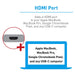 Macally USB-C to HDMI Adapter 4K-60Hz - Thunderbolt 3 Compatible Converter for USB Type C