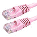 Monoprice 15cm 24AWG Cat6 550MHz UTP Ethernet Bare Copper Network Pink - 15 cm Patch Cable Lead