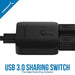 Sabrent USB 3.0 Sharing Switch for Multiple Computers and Peripherals LED Device Indicators