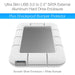 Sabrent USB 3.0 to SSD 2.5-Inch External Shockproof Aluminum Hard Drive Enclosure Fits UASP SATA III - White