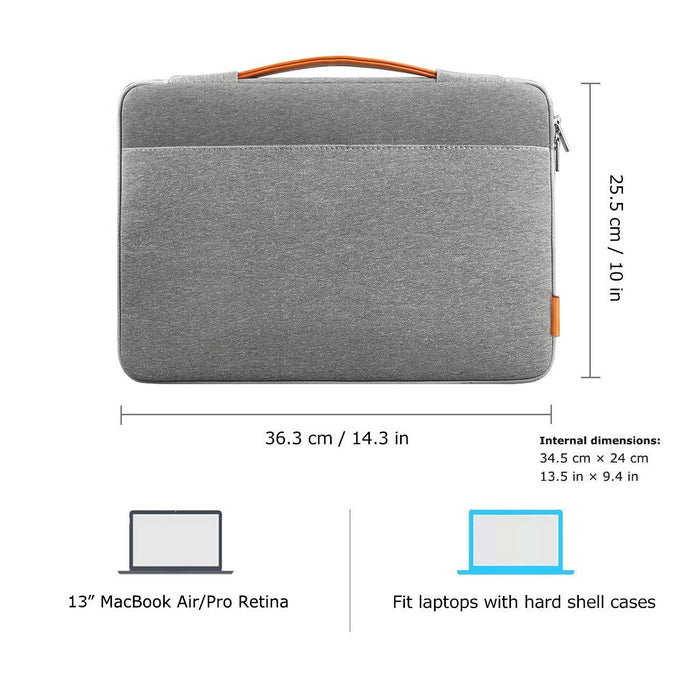 Inateck EdgeKeeper 360° Protective Laptop Carrying B1 13-13.3 Inch Air- Macbook Pro Retina Sleeve Case - Dark Gray
