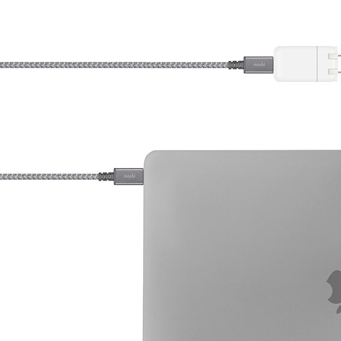 Moshi Integra USB-C Charge-Sync Cable 2m - Titanium Gray