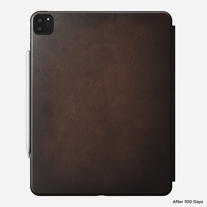 Nomad Rugged Folio iPad Pro 12.9 4th Gen Leather - Brown