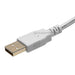 3m USB 2.0 Male to A Female Extension 28/24AWG Cable Gold Plated - WHITE