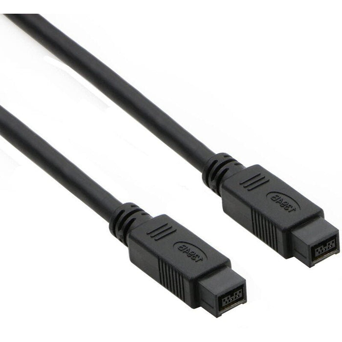 9 PIN/ 9PIN FireWire 800 - FireWire 800 Cable, 3m (10ft), Black - Macfixit Australia