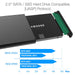 Sabrent USB 3.0 SSD 2.5-Inch External Shockproof Aluminum Hard Drive Enclosure Fits UASP SATA III Black - Similar to LaCie Rugged Case