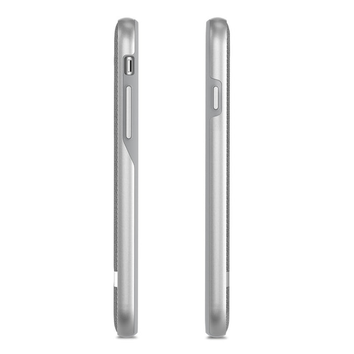 MOSHI Vesta Protective Fabric Case for iPhone 8-7 - Herringbone Gray