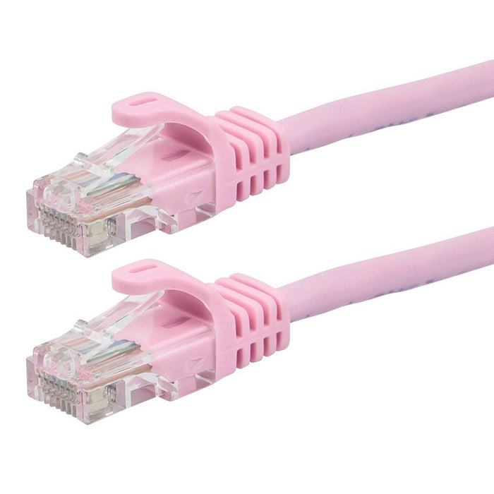 FLEXboot Series Cat5e 24AWG UTP Ethernet Network Patch Cable 20ft Pink