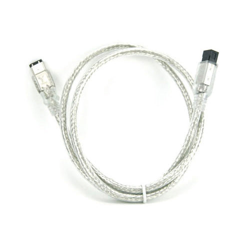 9 PIN/ 6PIN 800 - FireWire 400 Cable, 3FT, Clear