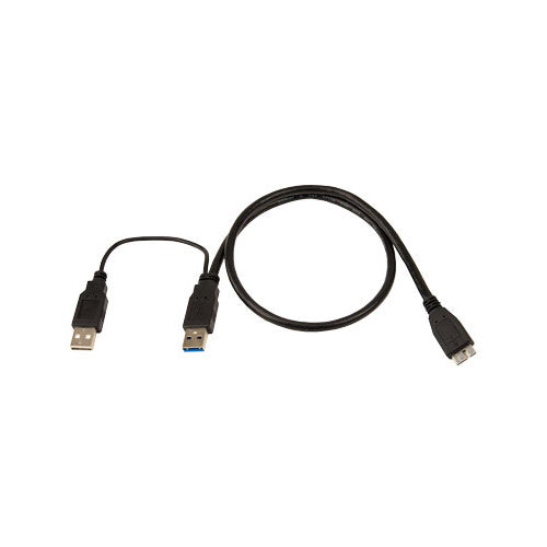 21" Micro-B to dual USB 3.0 cable