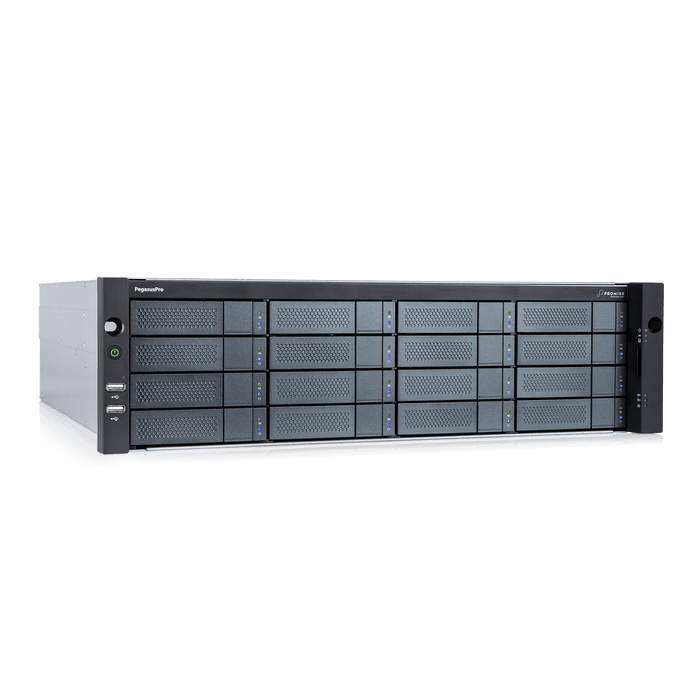 Promise PegasusPro R16 128TB 16 x 8TB SATA System CPU i7, Target mode, 10G Base-T, 64GB DDR with 2M cable