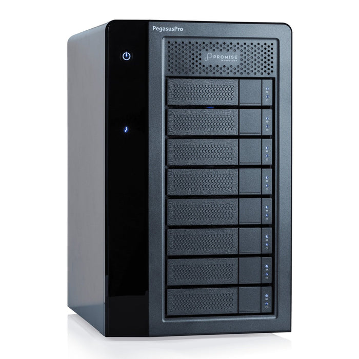 Promise PegasusPro R8 15.36TB 8 x 1.92TB SSD System CPU i5, Target mode, 10G Base-T, 32G DDR with 1M cable