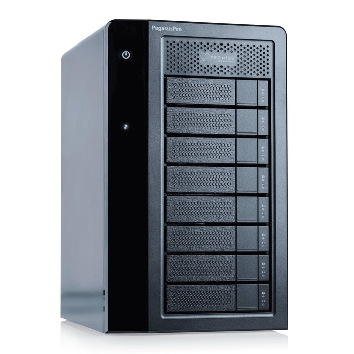Promise PegasusPro R8 64TB 8 x 8TB SATA System CPU i5, Target mode, 10G Base-T, 32G DDR with 1M cable