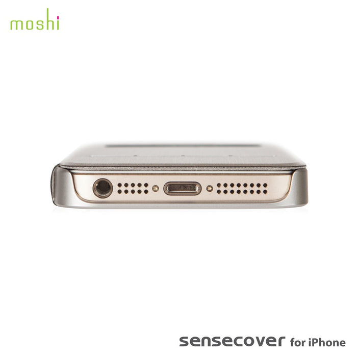 Moshi SenseCover for iPhone 5-5S - Brushed Titanium