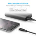 Anker PowerLine Apple MFi Certified Lightning Cable for iPhone & iPad - 1.8m Black