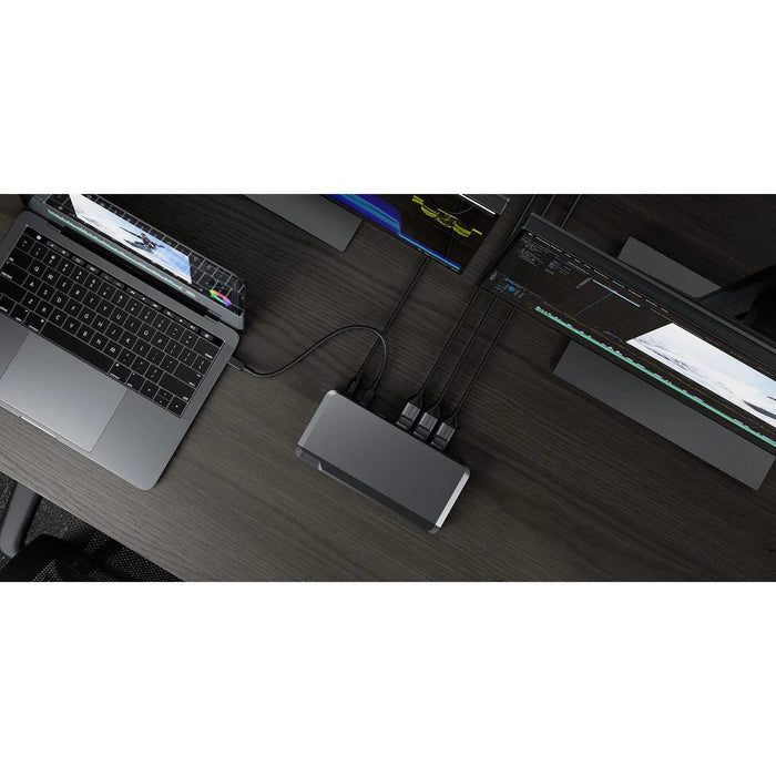 ALOGIC Triple 4K Display Universal Docking Station – DX3 with 100W Power Delivery (Laptop Charging) - 3 x DP with up to 4K 60Hz Support - Macfixit Australia