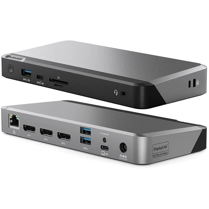 ALOGIC Triple 4K Display Universal Docking Station – DX3 with 100W Power Delivery (Laptop Charging) - 3 x DP with up to 4K 60Hz Support - Macfixit Australia