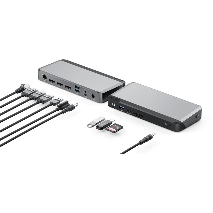 ALOGIC Triple 4K Display Universal Docking Station – DX3 with 100W Power Delivery (Laptop Charging) - 3 x DP with up to 4K 60Hz Support - Macfixit Australia